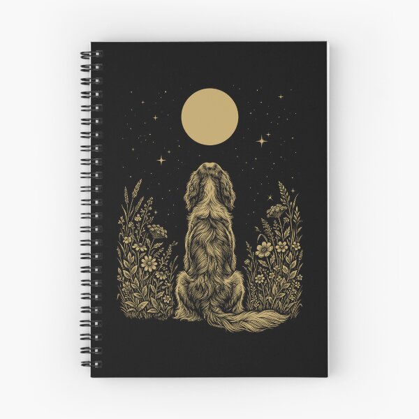 Item preview, Irish Red And White Setter Moon Night Flower Minimalist Boho Dog Lover designed and sold by DoodleTortle.