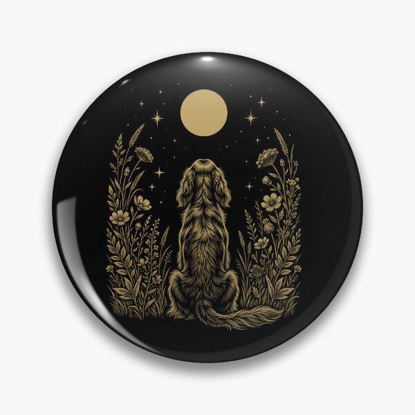 Item preview, Irish Setter Moon Night Flower Minimalist Boho Dog Lover designed and sold by DoodleTortle.