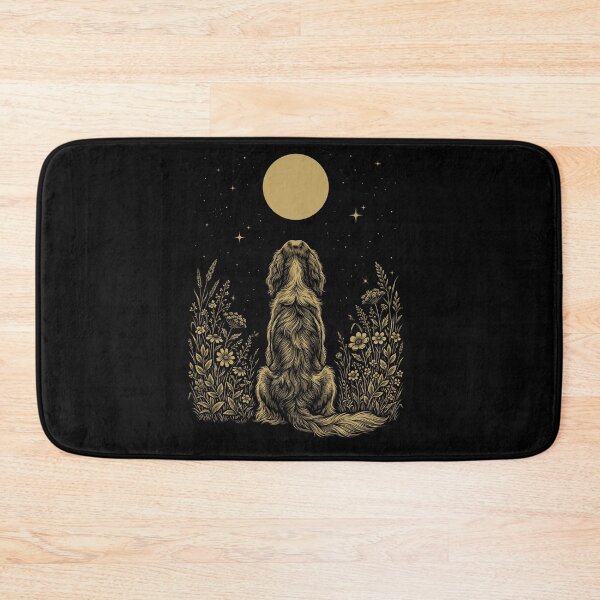 Item preview, Irish Red And White Setter Moon Night Flower Minimalist Boho Dog Lover designed and sold by DoodleTortle.
