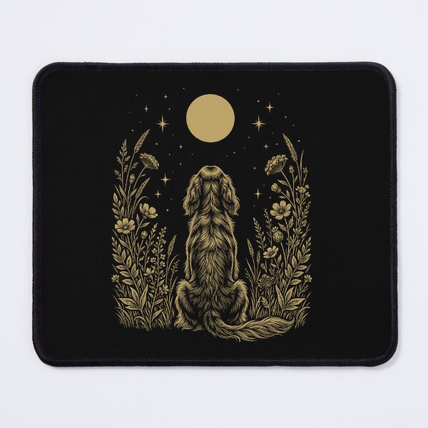 Item preview, Irish Setter Moon Night Flower Minimalist Boho Dog Lover designed and sold by DoodleTortle.