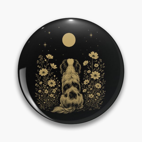 Item preview, Japanese Chin Moon Night Flower Minimalist Boho Dog Lover designed and sold by DoodleTortle.