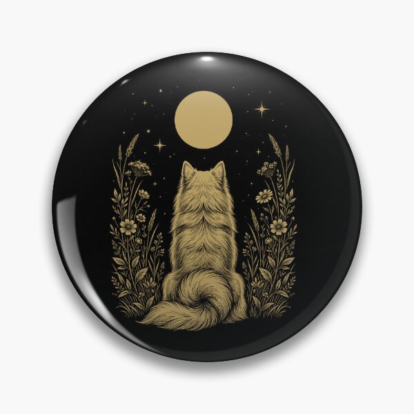 Item preview, Japanese Spitz Moon Night Flower Minimalist Boho Dog Lover designed and sold by DoodleTortle.