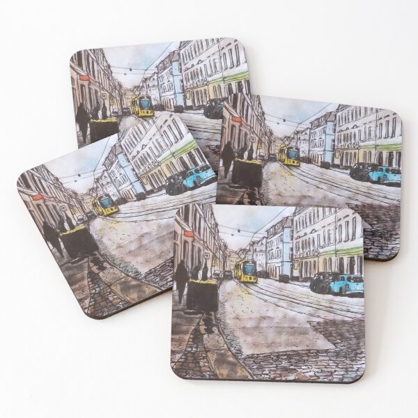 Item preview, Rothenburger Straße 01099 – Dresden Neustadt Illustration designed and sold by UMA Urban Sketch.