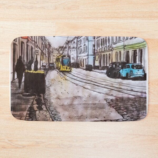 Item preview, Rothenburger Straße 01099 – Dresden Neustadt Illustration designed and sold by UMA Urban Sketch.