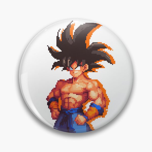Item preview, Goku Super Saiyan Pixel Art designed and sold by AnzDigital.