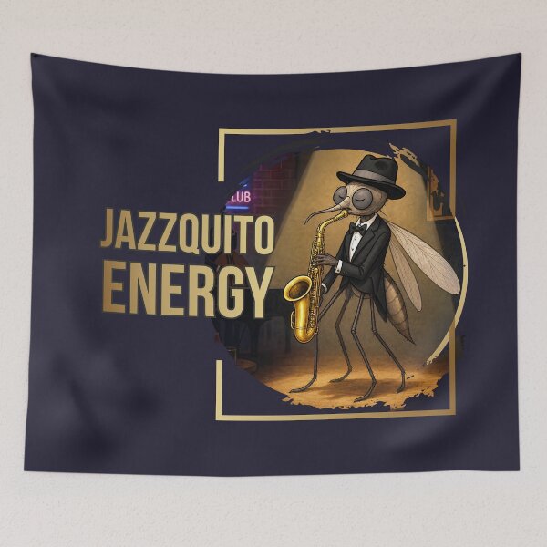Item preview, Mosquito Jazz Night - Jazzquito energy designed and sold by GraphicComet.
