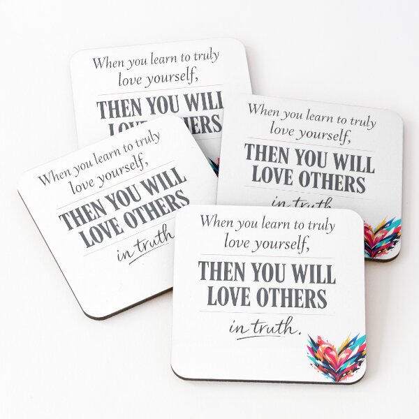 Item preview, Self Love and Truth Quote Colorful Heart designed and sold by AltaDimension.