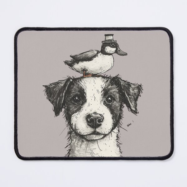 Item preview, Cute Puppy with Duck designed and sold by MMPrintsDesign.