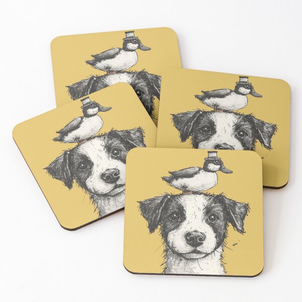 Item preview, Cute Puppy with Duck designed and sold by MMPrintsDesign.