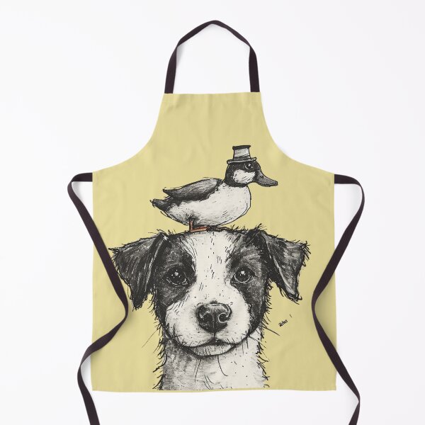 Item preview, Cute Puppy with Duck designed and sold by MMPrintsDesign.