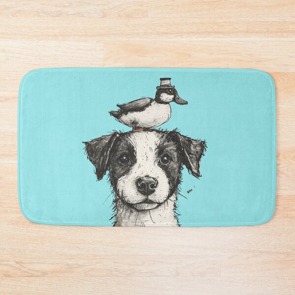 Item preview, Cute Puppy with Duck designed and sold by MMPrintsDesign.