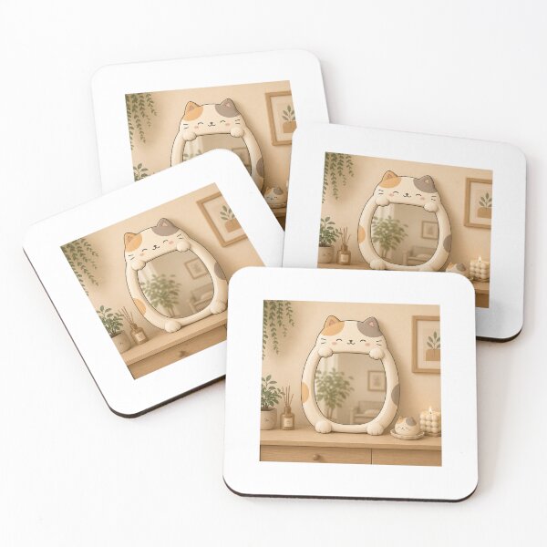 Item preview, Cozy Cat Mirror designed and sold by LovelyCatGalaxy.