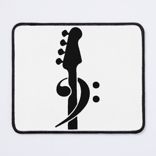 Item preview, Bass Clef Bass Neck Black designed and sold by Ukulaliens.