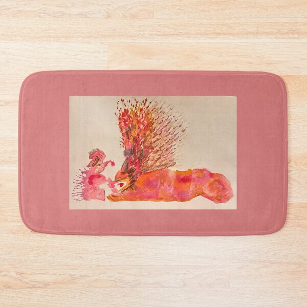Item preview, Meeting the Dancing Fire Spirit — Whimsical Art Print designed and sold by thegindielady.