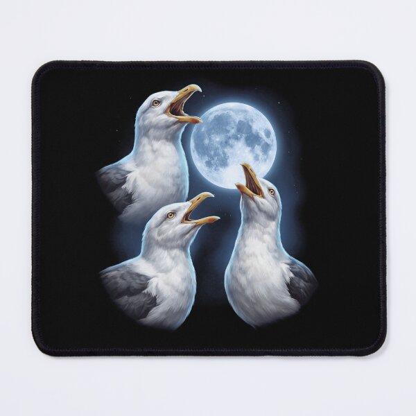 Item preview, Seagull Howling Moon Art Bird Lover Birding designed and sold by TerryConnells.