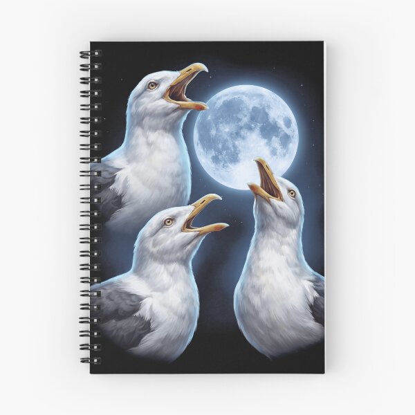 Item preview, Seagull Howling Moon Art Bird Lover Birding designed and sold by TerryConnells.