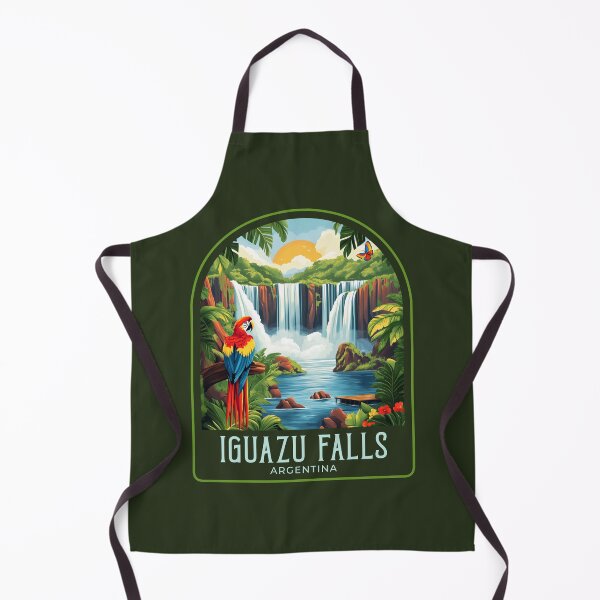 Item preview, Ilustración de viaje vintage de las Cataratas del Iguazú designed and sold by HomeLivingCo.