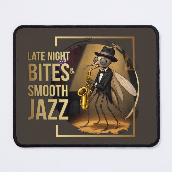 Item preview, Mosquito Jazz Night - late night bites&smooth jazz designed and sold by GraphicComet.
