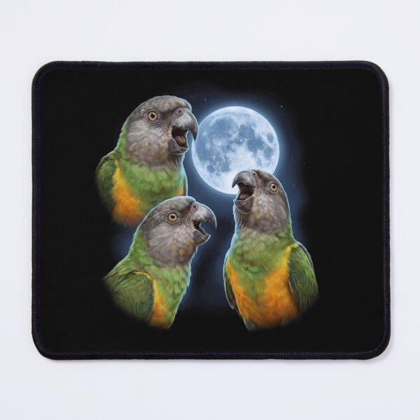 Item preview, Senegal Parrot Howling Moon Art Parrot Lover designed and sold by TerryConnells.
