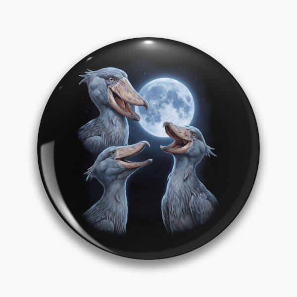 Item preview, Shoebill Bird Howling Moon Art Bird Lover Birding designed and sold by TerryConnells.
