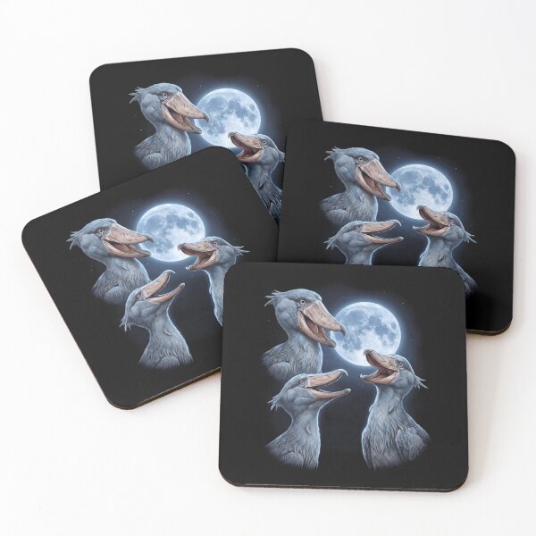 Item preview, Shoebill Bird Howling Moon Art Bird Lover Birding designed and sold by TerryConnells.