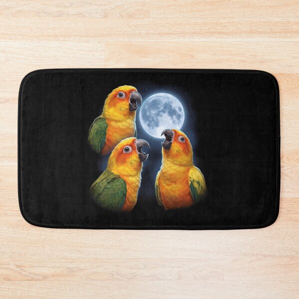 Item preview, Sun Conure Howling Moon Art Parrot Lover designed and sold by TerryConnells.