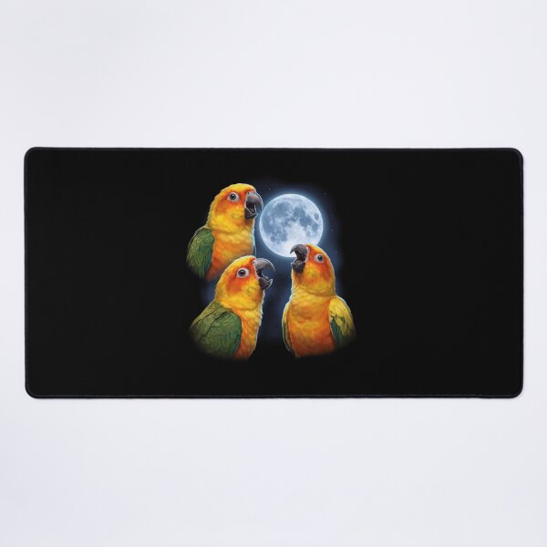 Item preview, Sun Conure Howling Moon Art Parrot Lover designed and sold by TerryConnells.