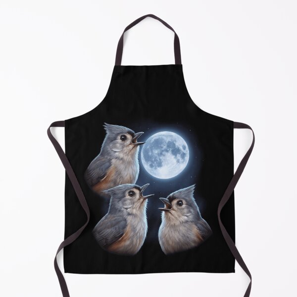Item preview, Tufted Titmouse Howling Moon Art Bird Lover Birding designed and sold by TerryConnells.