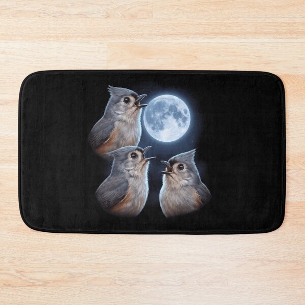 Item preview, Tufted Titmouse Howling Moon Art Bird Lover Birding designed and sold by TerryConnells.