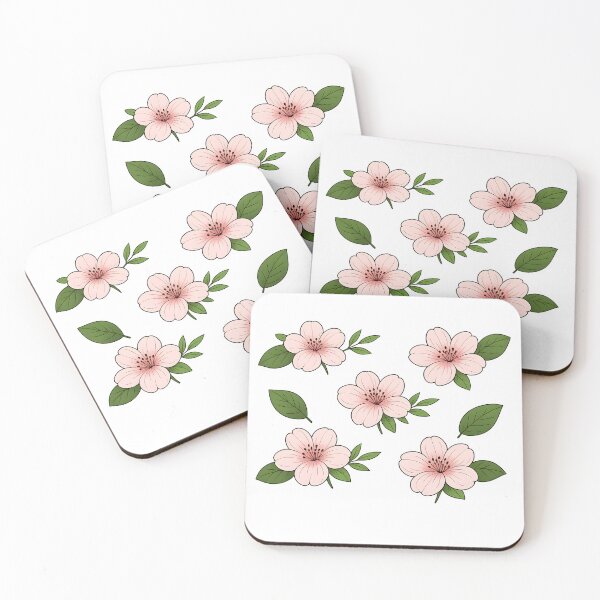 Item preview, Pink Floral Green Leaf Botanical Pattern designed and sold by Byte-shirt.