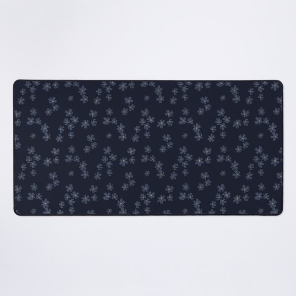 Item preview, Navy Cosmos Flower Ditsy Painterly Floral Art Hand Drawn Scattered Pattern designed and sold by studiomamabara.