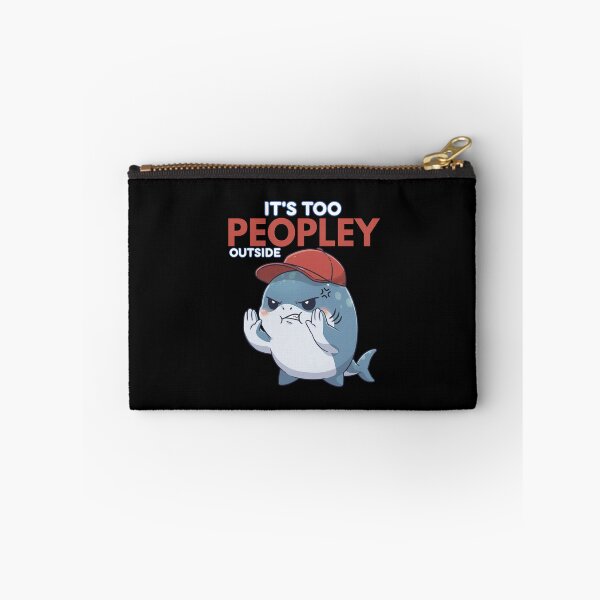 Item preview, It's Too Peopley Outside Shark designed and sold by Nature's Chibis.