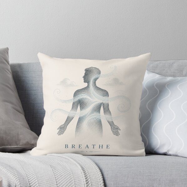 Aperçu de l'œuvre T-shirt esthétique Breathe Minimal Mindfulness créée et vendue par MaynyStudio.