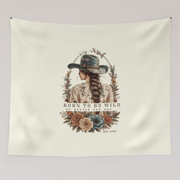 Item preview, Born to be Wild: Vintage Cowboy Floral Art designed and sold by KaBaRen.