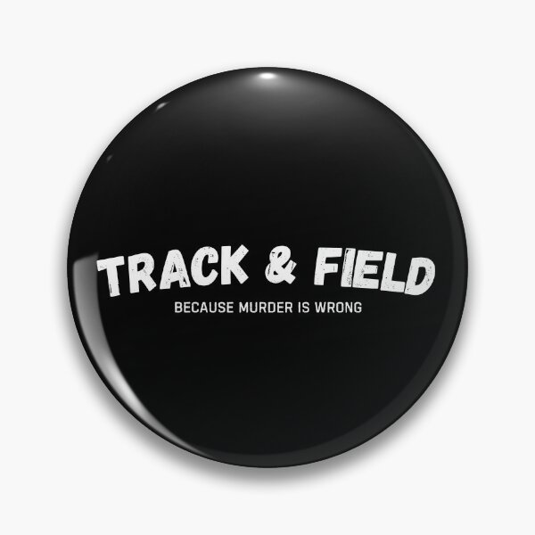 Item preview, Track And Field Because Murder Is Wrong Funny Athletics designed and sold by StrideSuccess.