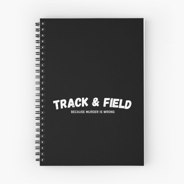 Item preview, Track And Field Because Murder Is Wrong Funny Athletics designed and sold by StrideSuccess.