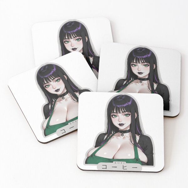 Item preview, Anime Ecchi Gothic Barista Coffee Goth designed and sold by Shirt-Otakus.