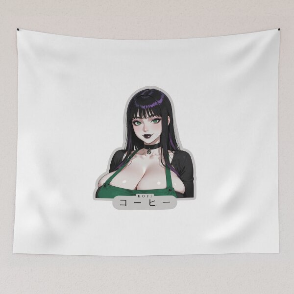 Item preview, Anime Ecchi Gothic Barista Coffee Goth designed and sold by Shirt-Otakus.