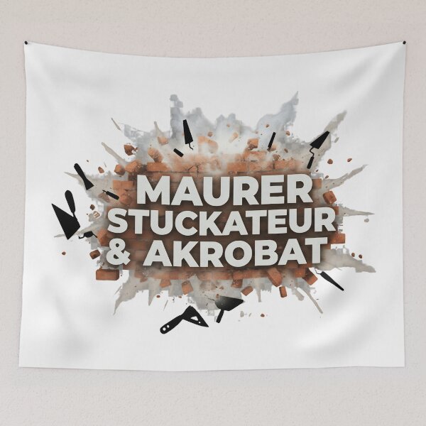 Item preview, German Mason & Plasterer & Acrobat Funny Explosion T-Shirt designed and sold by MaliceInWonderland.