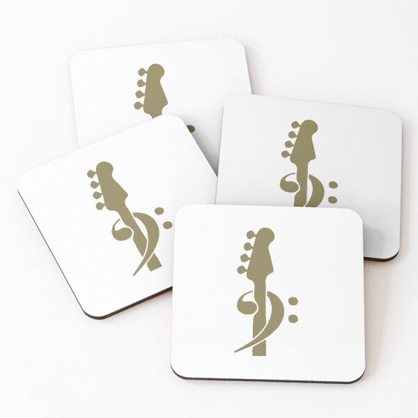 Item preview, Bass Clef Bass Neck Khaki designed and sold by Ukulaliens.