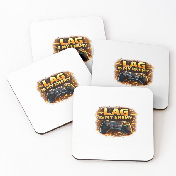 Item preview, Lag Is My Enemy Funny Gamer Gaming Controller Meme Sticker designed and sold by Artbysarmina.