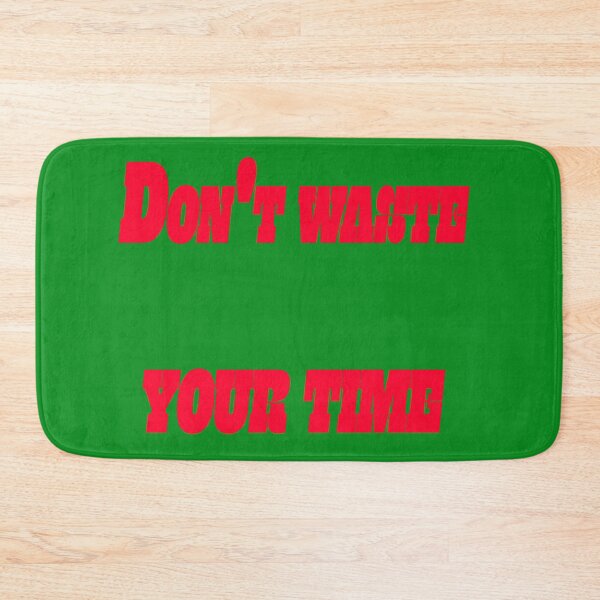 Item preview, Don't Waste Your Time - Motivational Quote Typography Art designed and sold by MOHAMEDNOOR428.