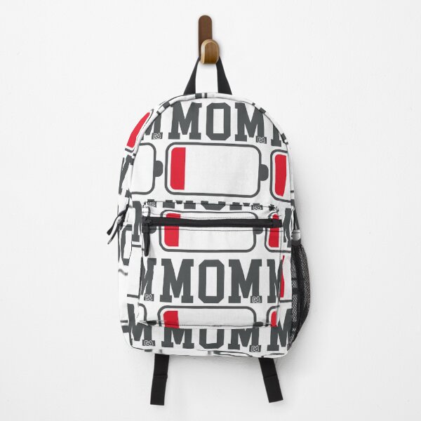Item preview, Funny Mom Low Battery Tired Mommy Varsity Typography Design designed and sold by DesignArtist.ia.