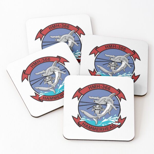 Item preview, Insignia of Marine Heavy Helicopter Squadron 366 (HMH-366) "Hammerheads" designed and sold by CharlieDesings.