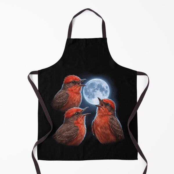 Item preview, Vermilion Flycatcher Howling Moon Art Bird Lover Birding designed and sold by TerryConnells.