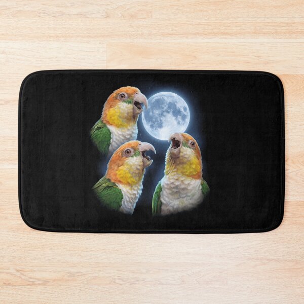 Item preview, White Bellied Caique Howling Moon Art Parrot Lover designed and sold by TerryConnells.