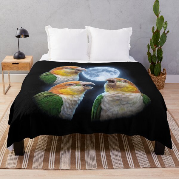 Item preview, White Bellied Caique Howling Moon Art Parrot Lover designed and sold by TerryConnells.