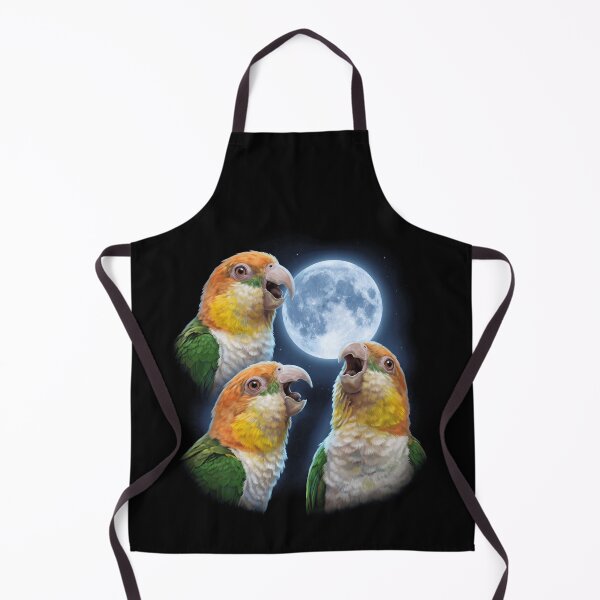 Item preview, White Bellied Caique Howling Moon Art Parrot Lover designed and sold by TerryConnells.