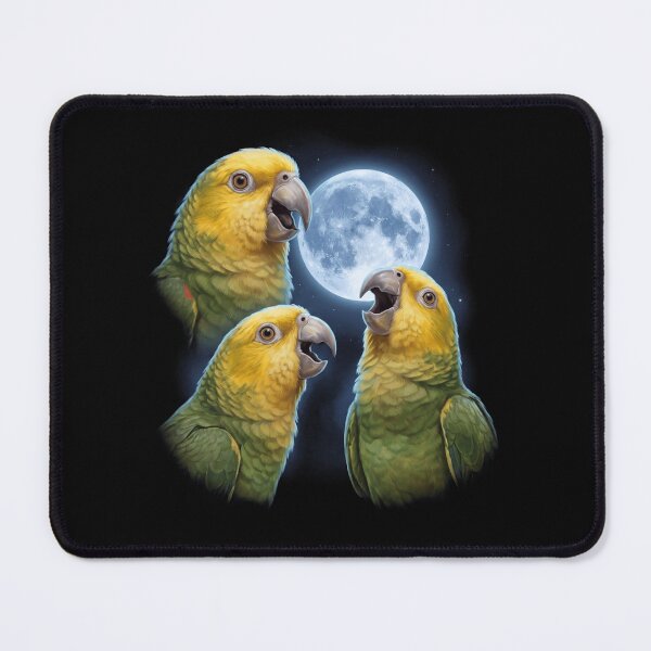 Item preview, Yellow Headed Howling Moon Art Parrot Lover designed and sold by TerryConnells.