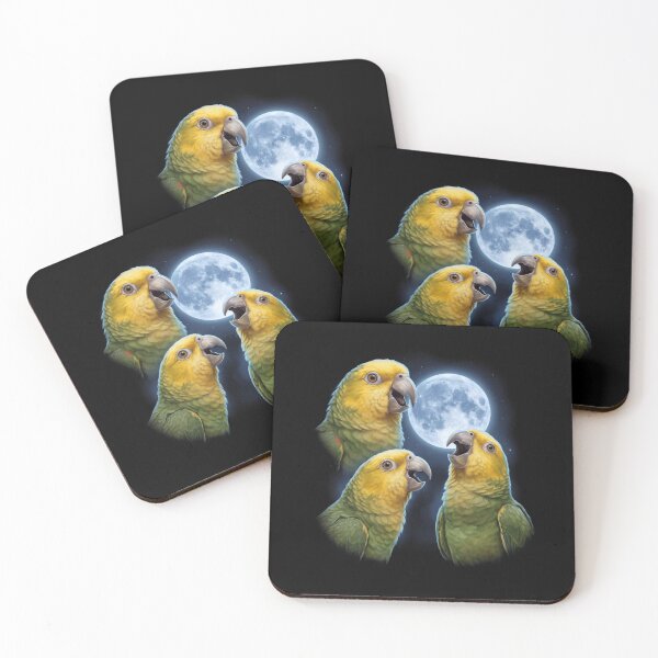 Item preview, Yellow Headed Howling Moon Art Parrot Lover designed and sold by TerryConnells.